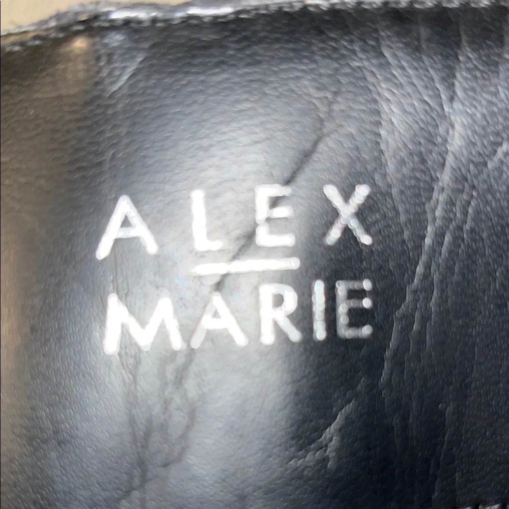 Alex Marie Black Over the Knee   Boots used good condition